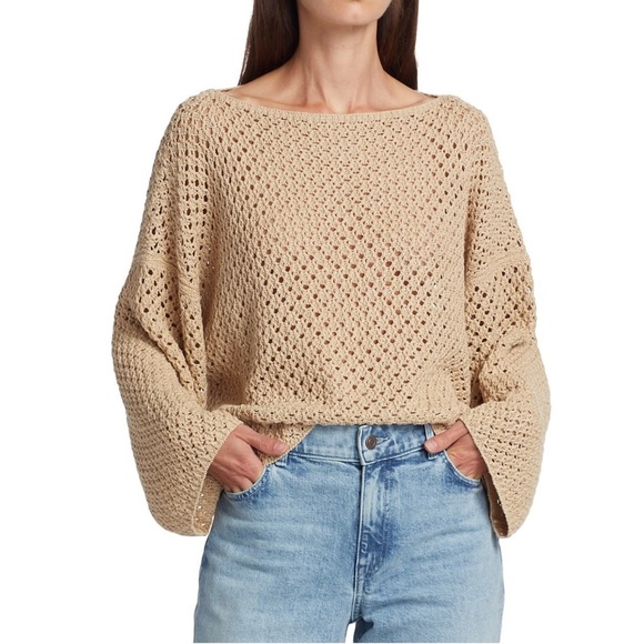 Lafayette 148 New York Sweaters - LAFAYETTE 148 New York Crocheted Boatneck Sweater
